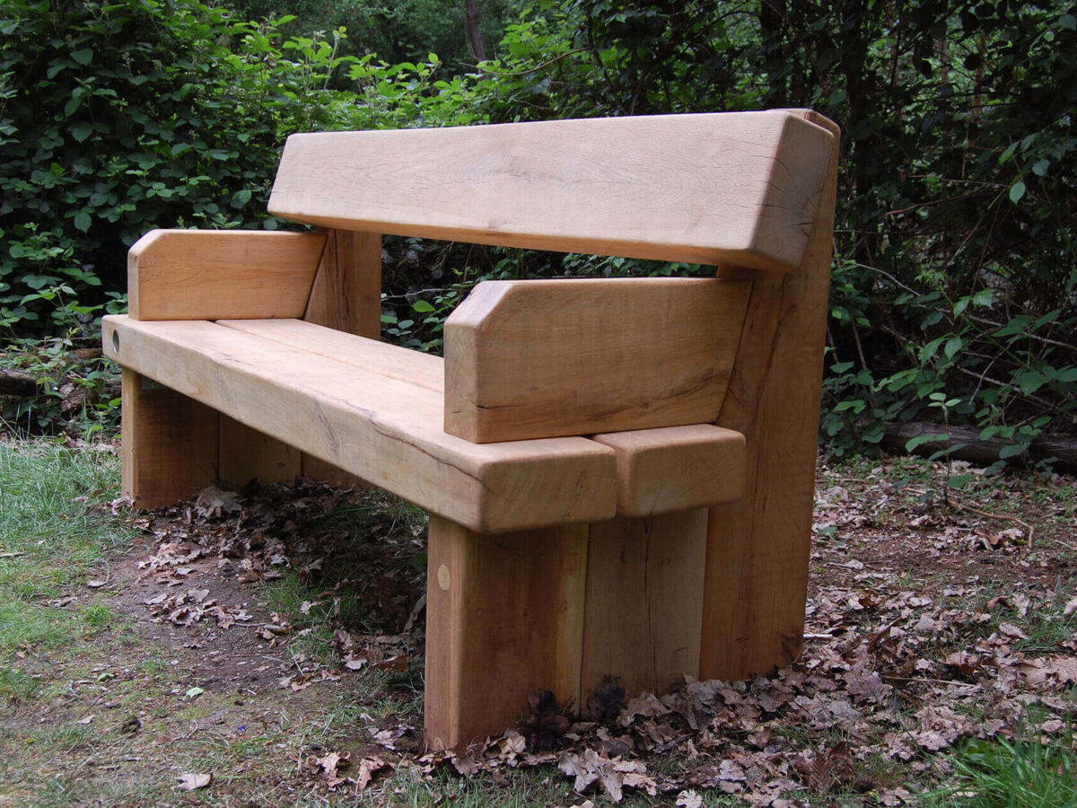 Used wooden benches for sale discount