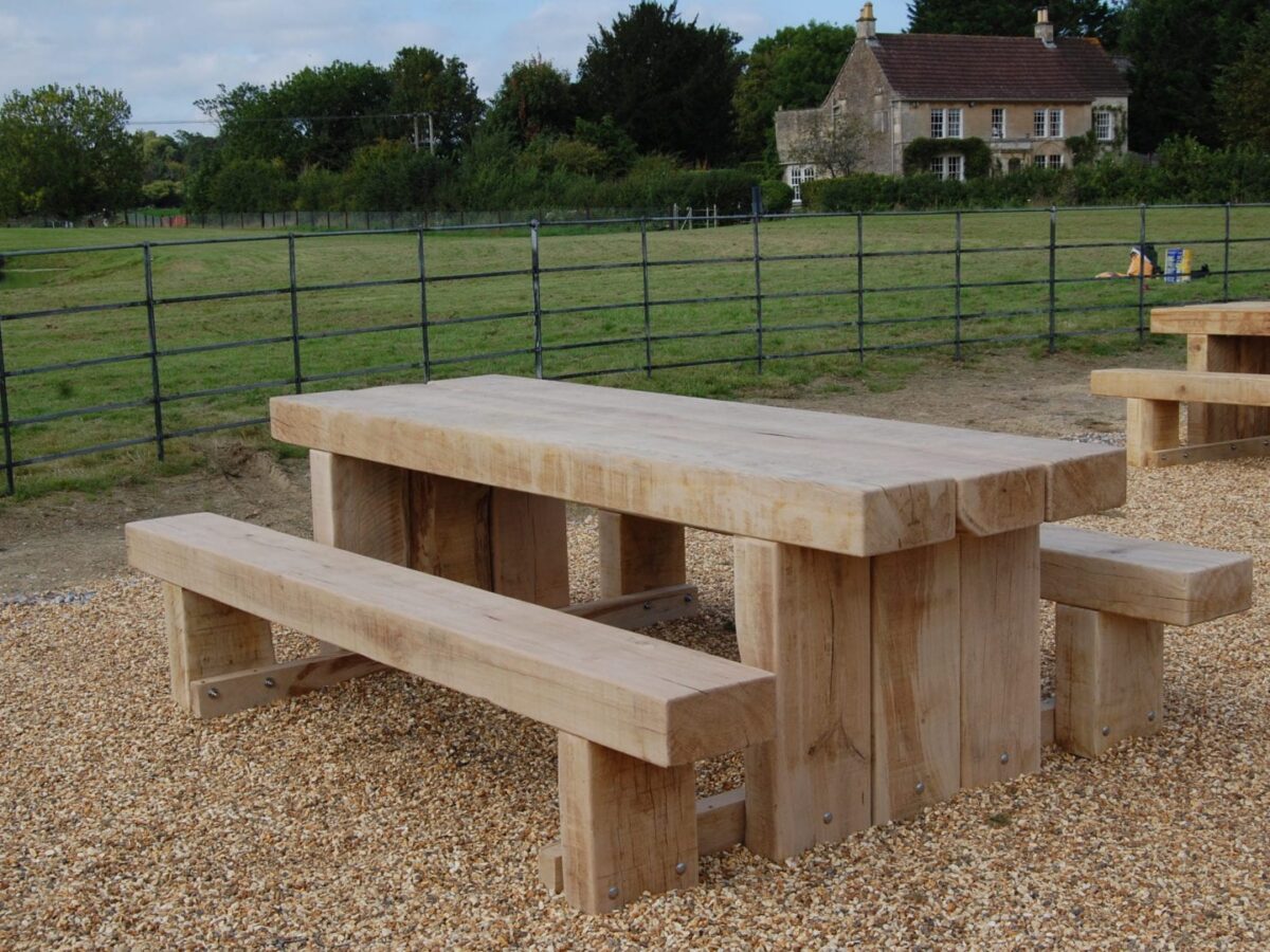 Chunky picnic bench deals