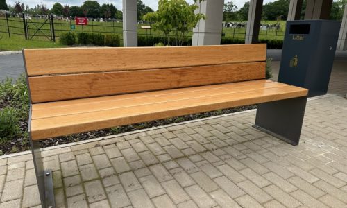 Kube Seat. Oak Hill Crematorium, Herts.