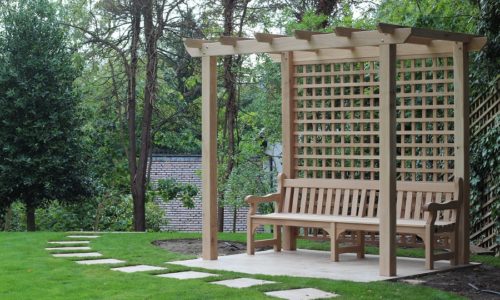 Oak Seat Arbour. Highgate, London.