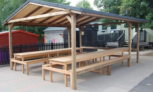 Outdoor classroom. Hatfield Heath Primary School, Herts.