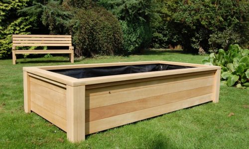 Ultimate Planter & Chelsea Seat both made from Iroko Hardwood.